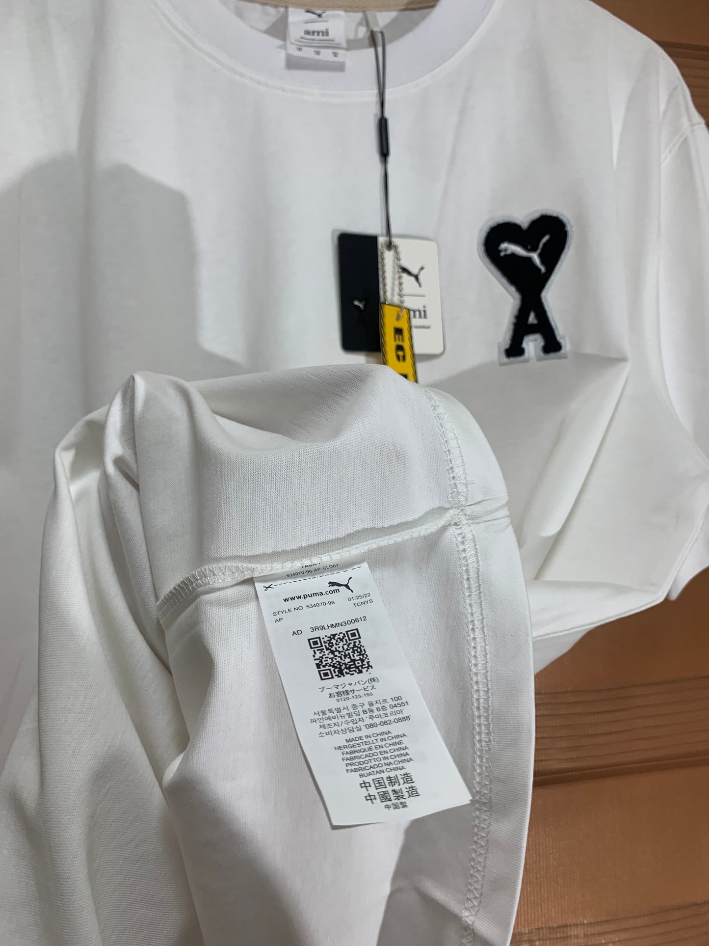A m i x Puma Logo Tee (White)