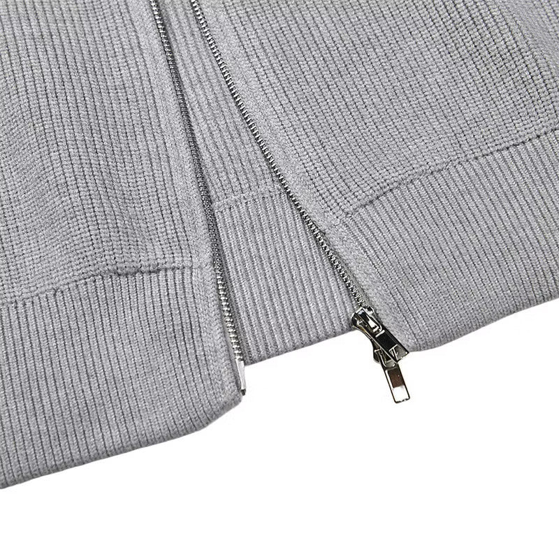 Maison Margiela Full Zip Knit Sweater