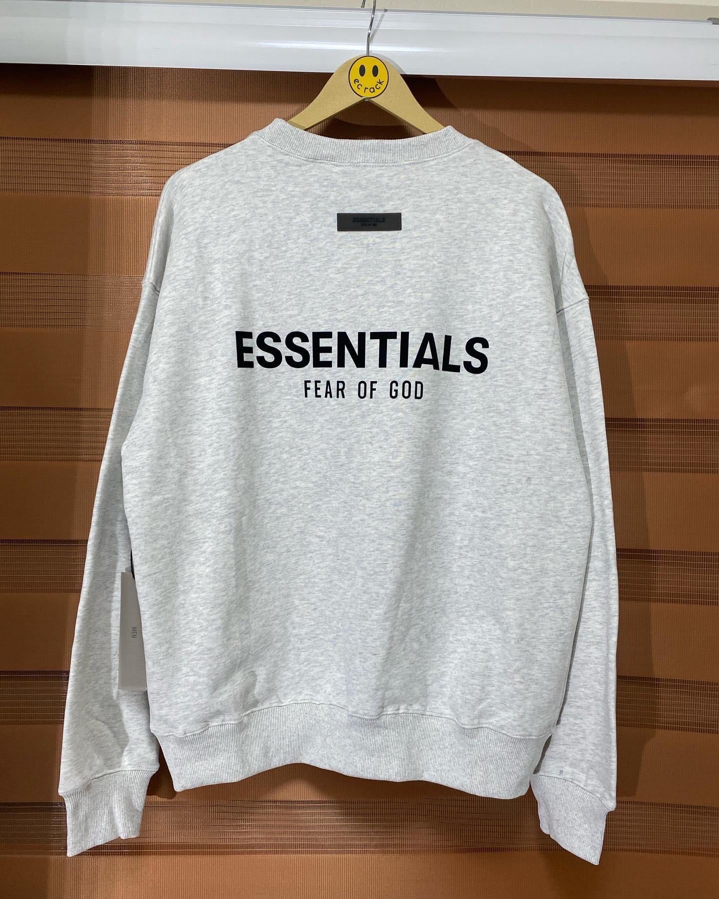 Essentials oatmeal crew online neck sweatshirt