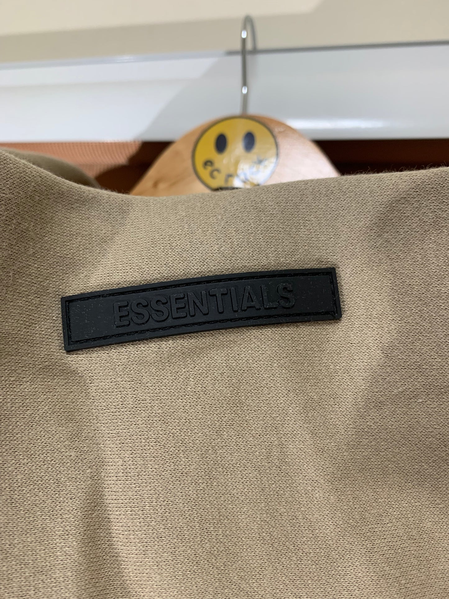 Essentials Side Logo Hoodie (Khaki)