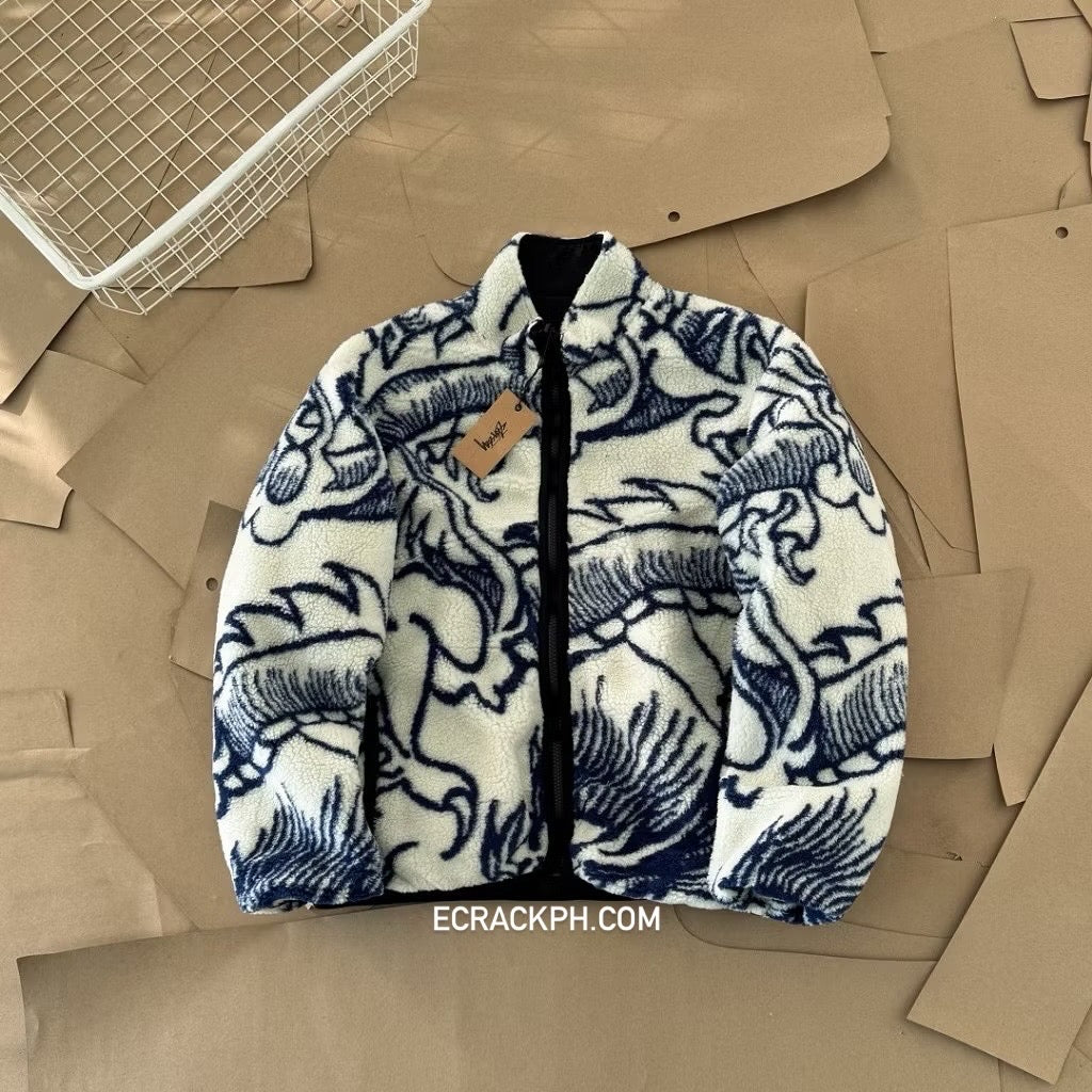 Stussy Dragon Sherpa Reversible Jacket
