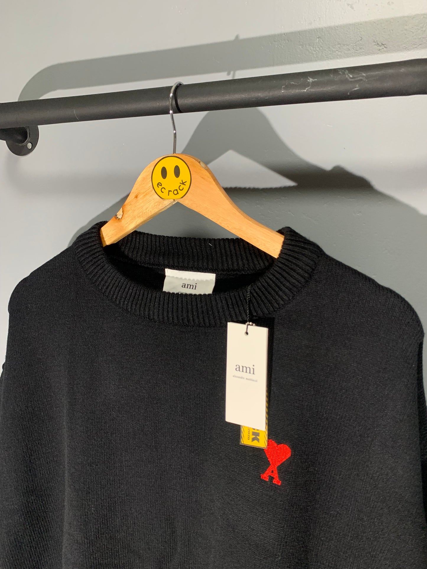 Ami Knitted Small Logo Sweater