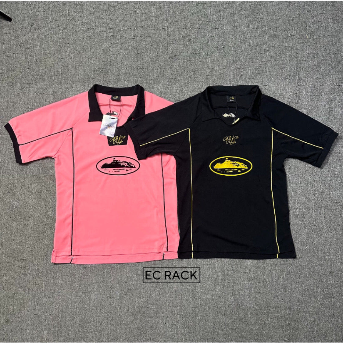 T-shirt Talismo Black Yellow Football Jersey | Corteiz