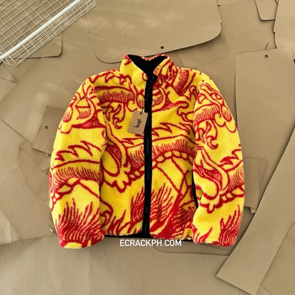 Stussy Dragon Sherpa Reversible Jacket