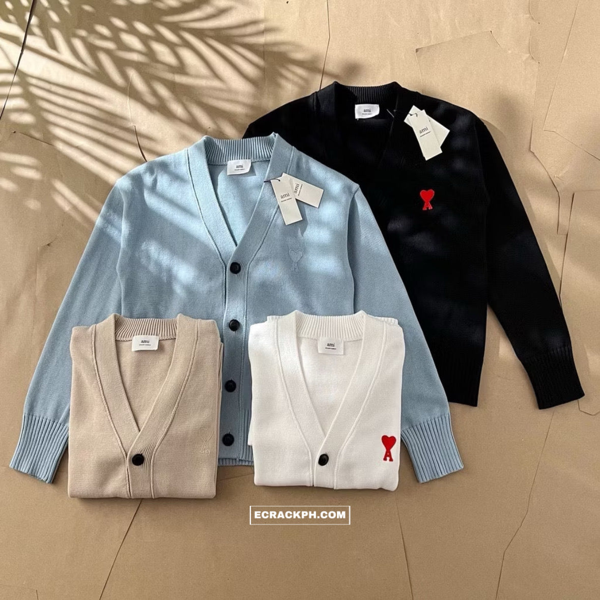 Eaphi Compact Logo Knit Cardigan Eaphi】COMPACT LOGO KNIT CARDIGAN