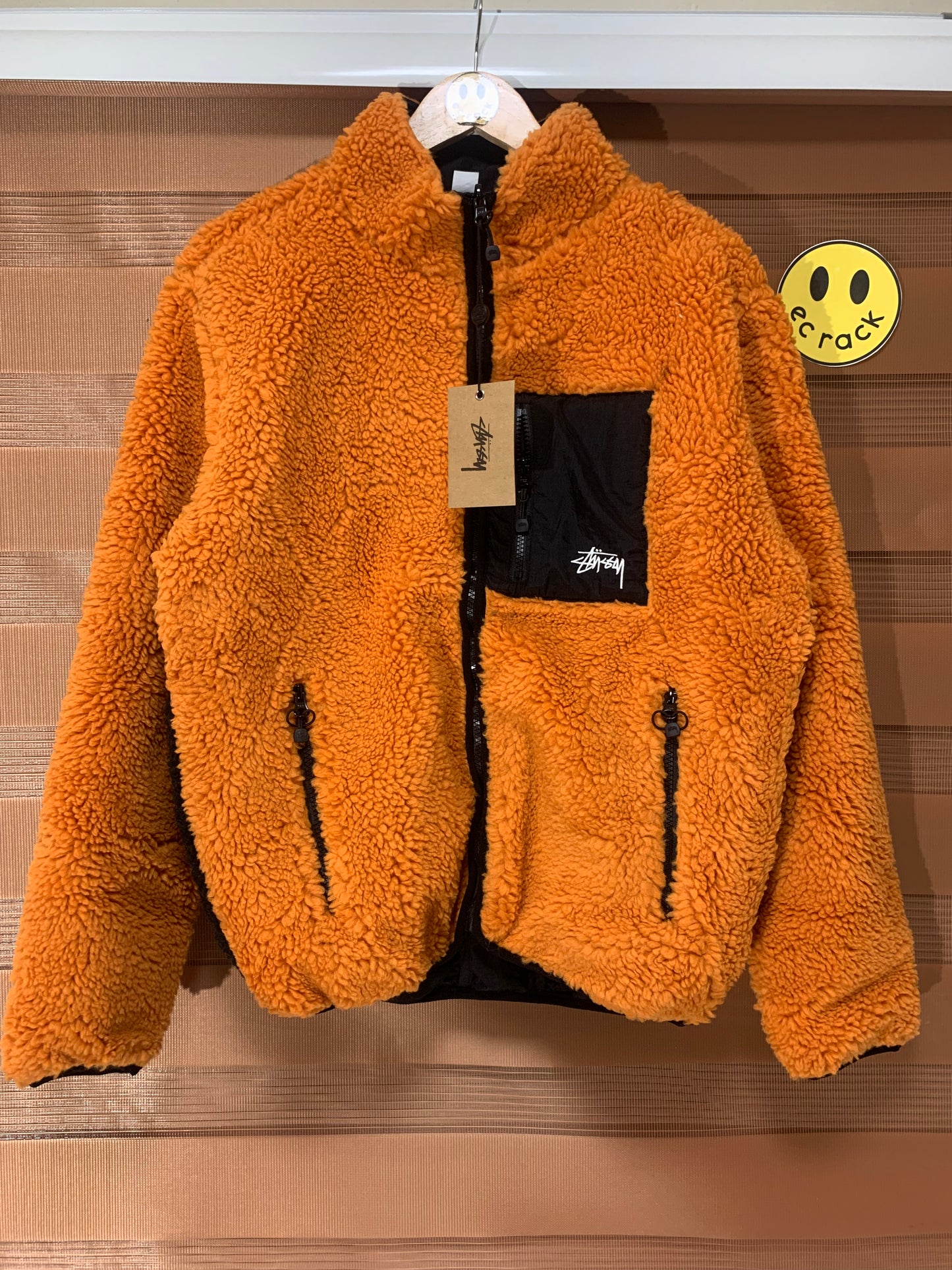 Stus/sy 8 Ball Fleece Reversible Jacket