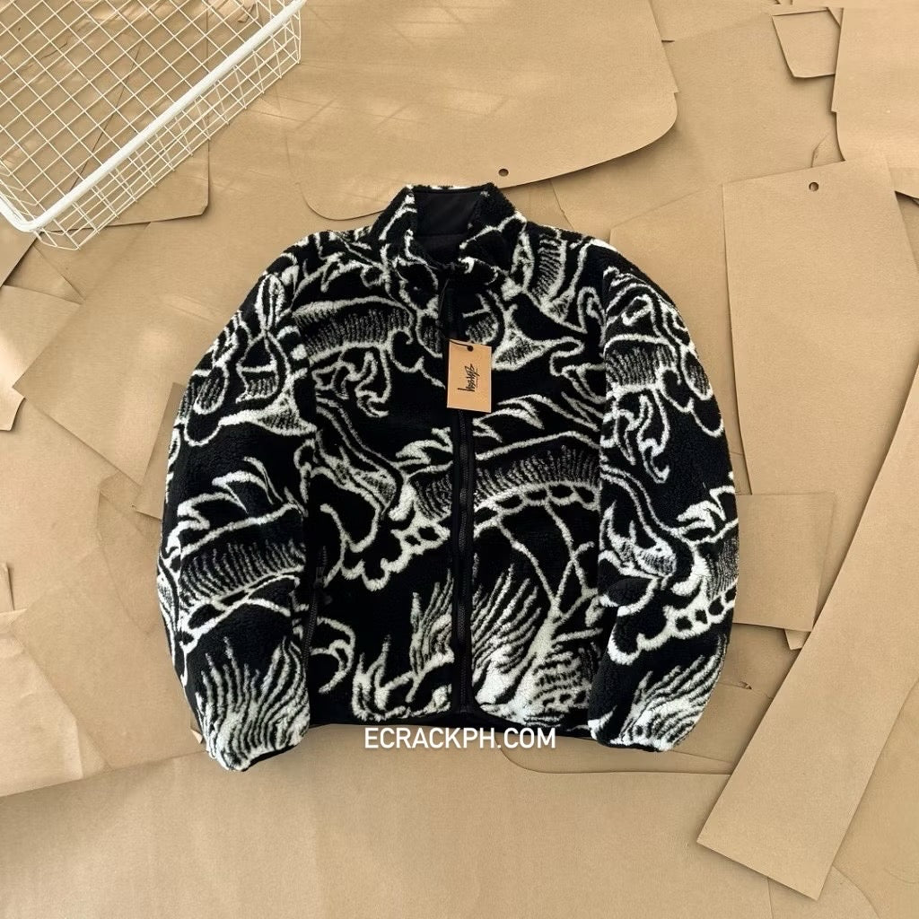 Stussy Dragon Sherpa Reversible Jacket