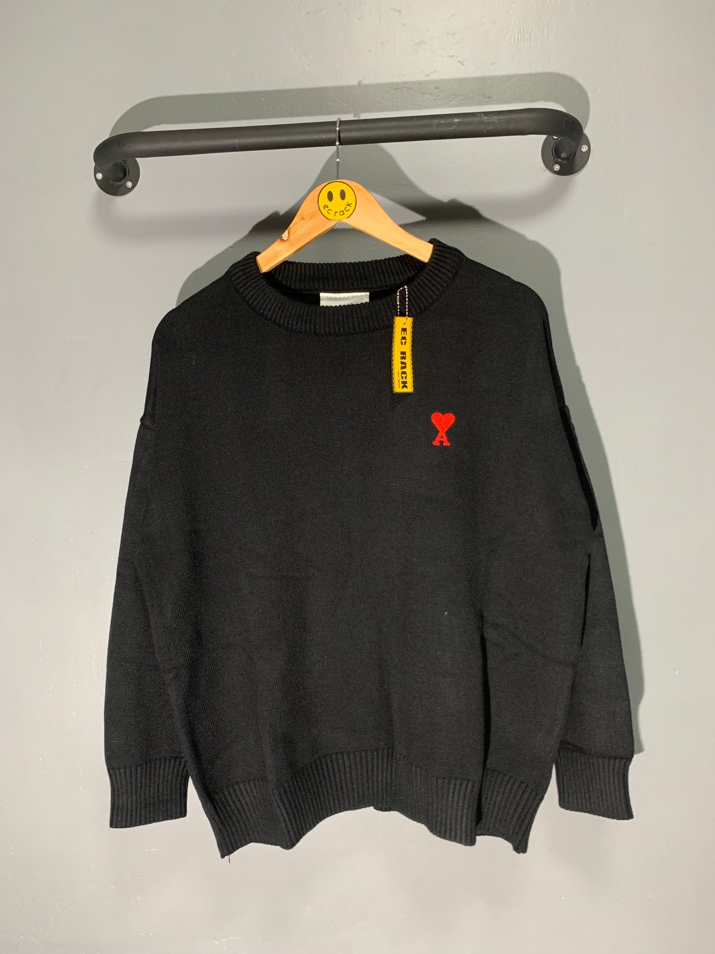 Ami Knitted Small Logo Sweater