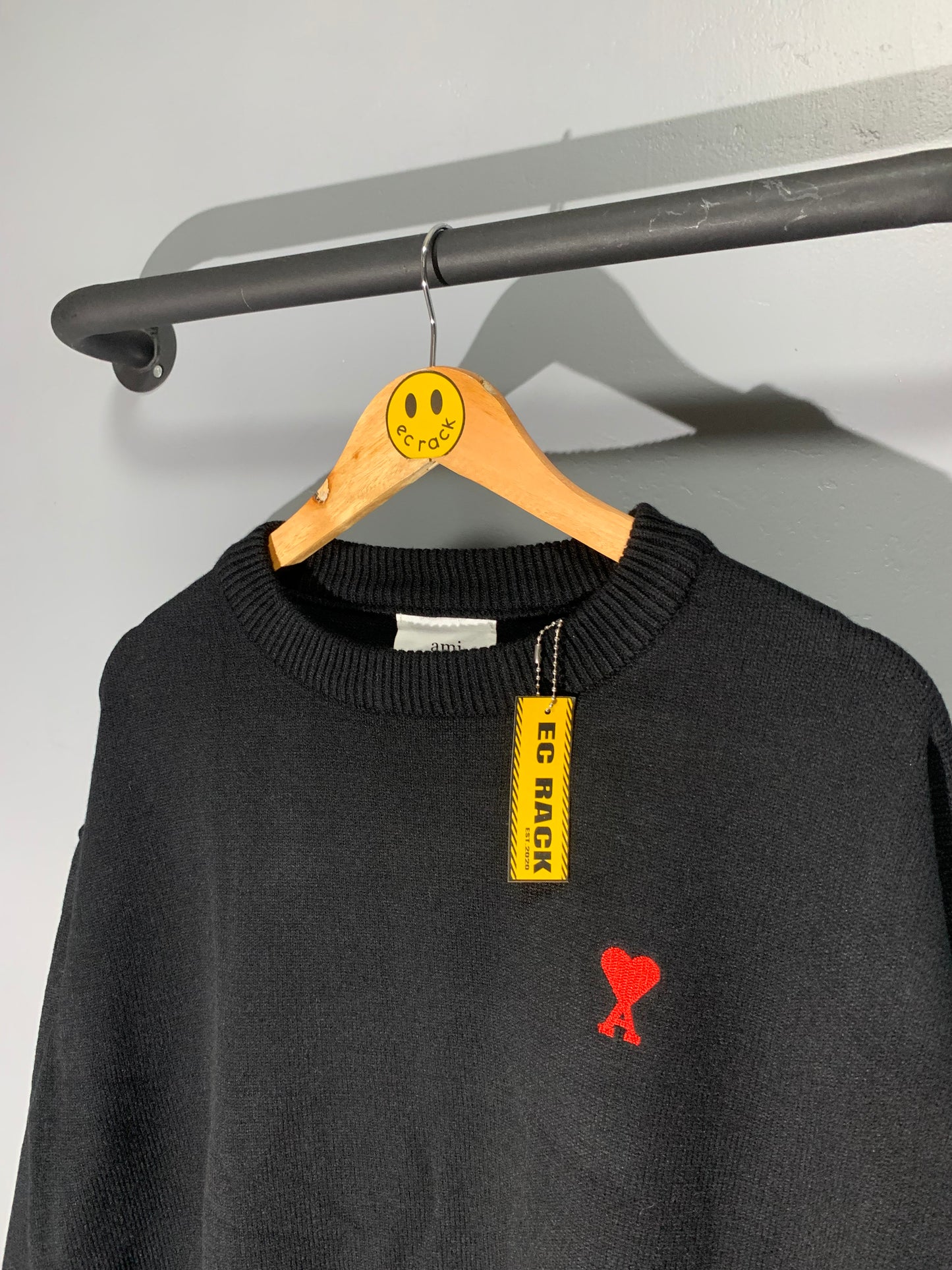 Ami Knitted Small Logo Sweater