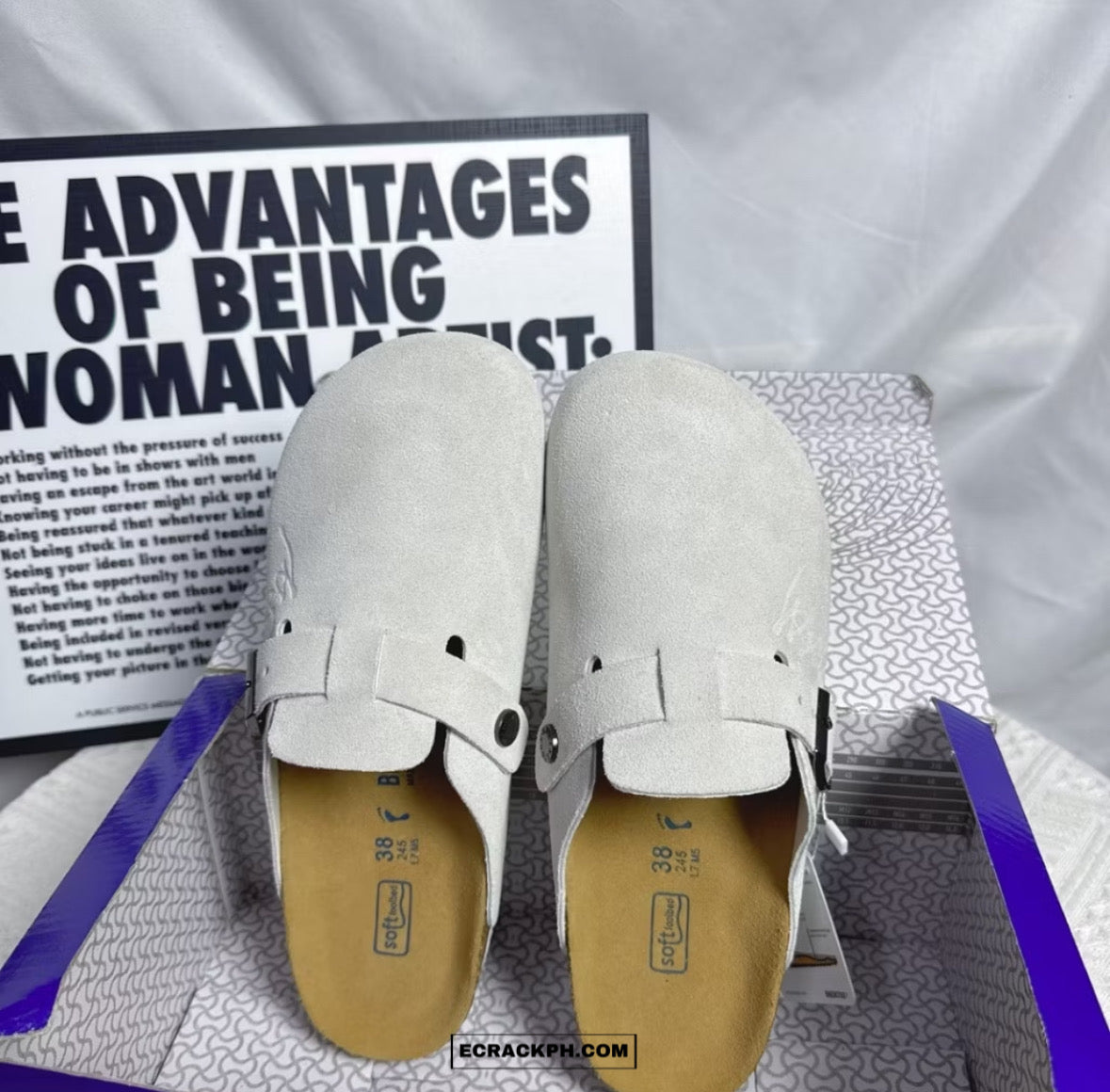 Stussy x Birkenstock Boston Clogs (Gray)