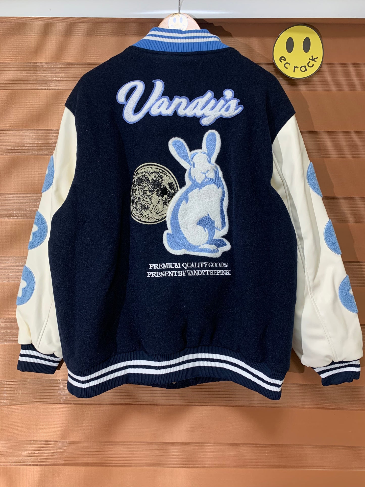 Vandy The Pink Varsity Jacket