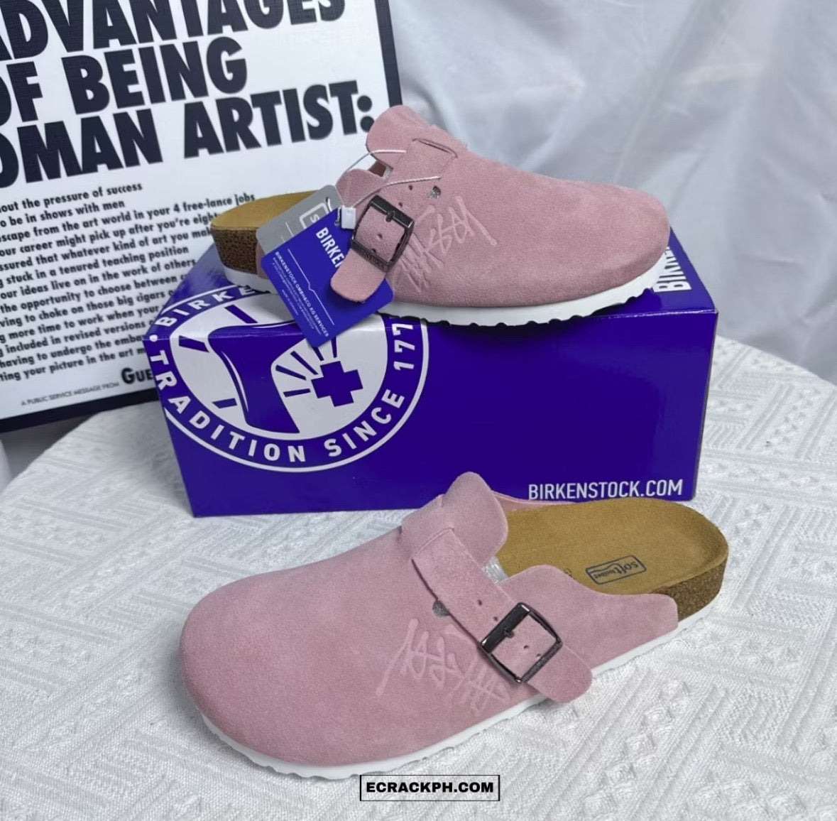 New] Stussy x Birkenstock Boston Clogs (Pink) – EC RACK