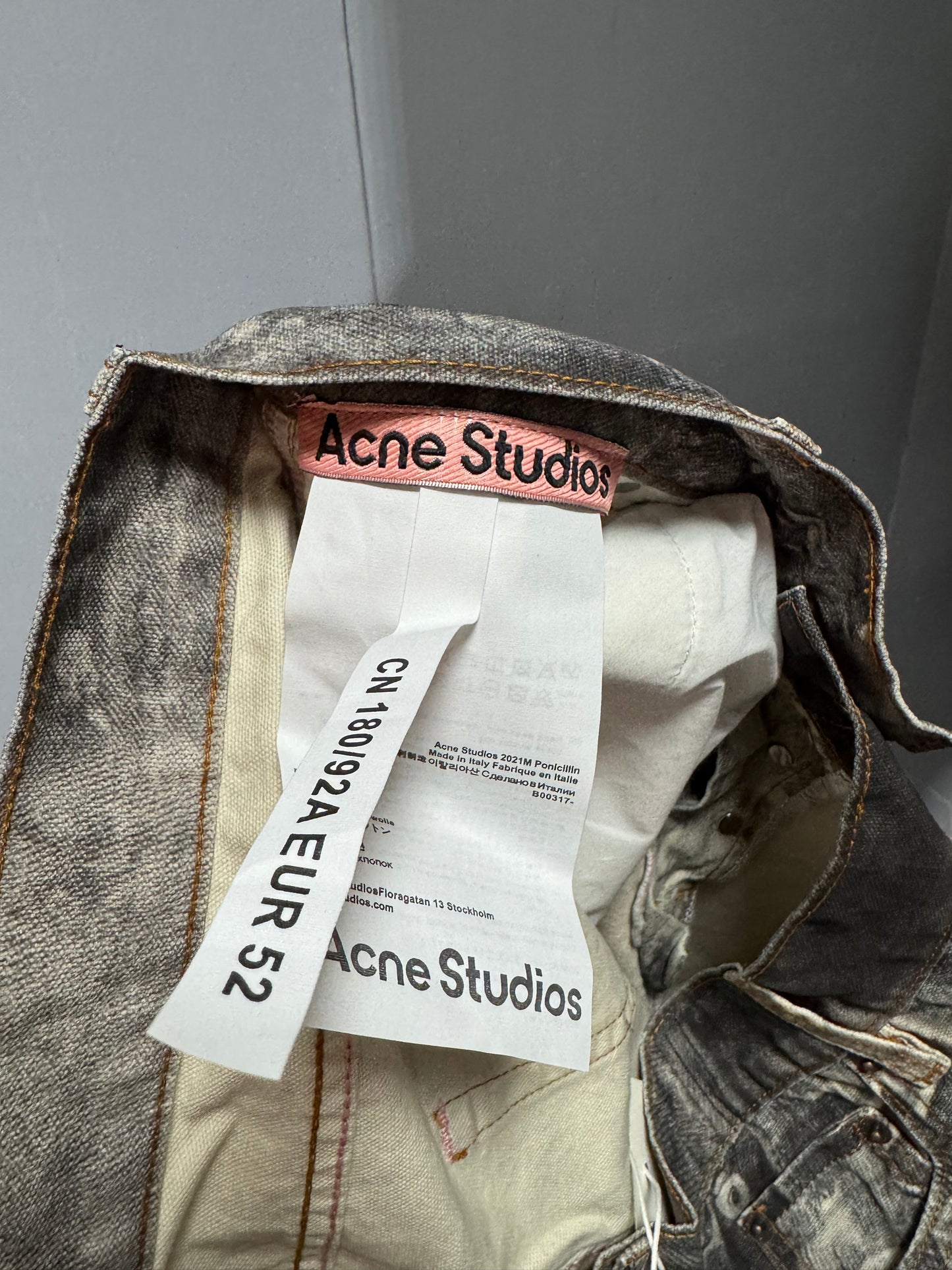 Acne Studios 1981 Grey Wide Pants