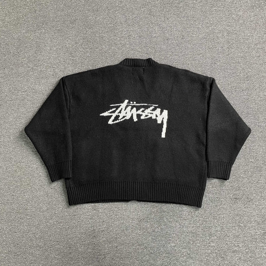 [New] Stussy Cardigan Knit Sweater
