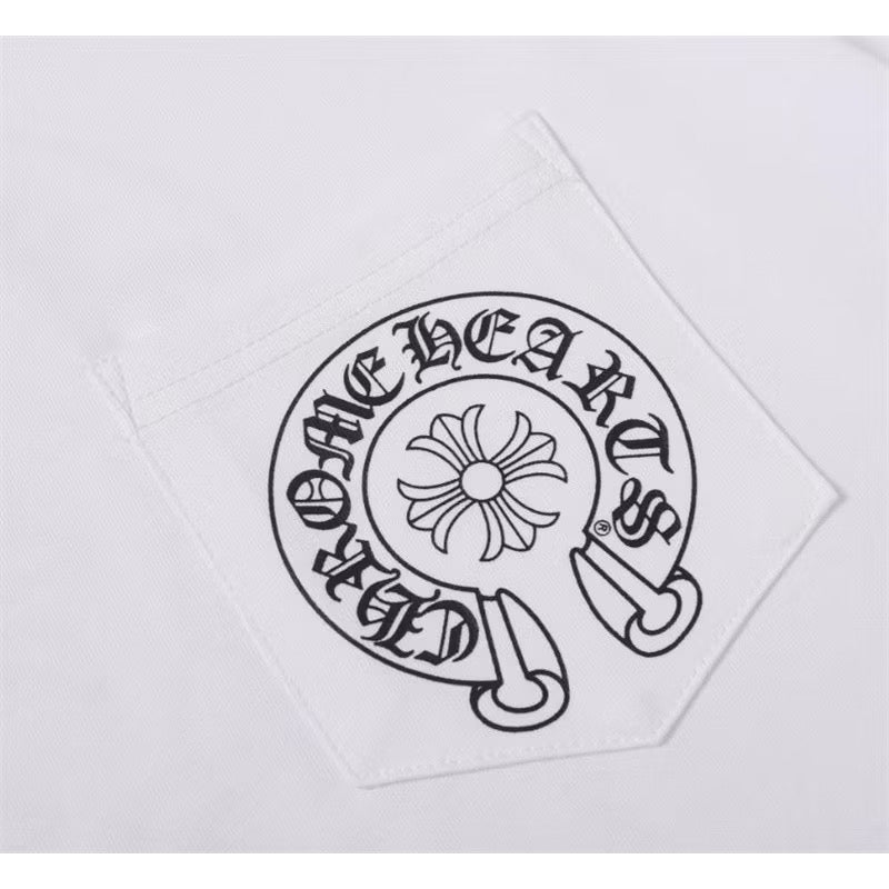 [New] Chrome Hearts Pocket Tee (Black Logo)