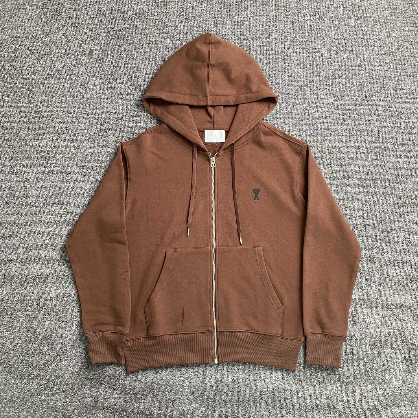 [New] Ami Mini Logo Zip Up Hoodie