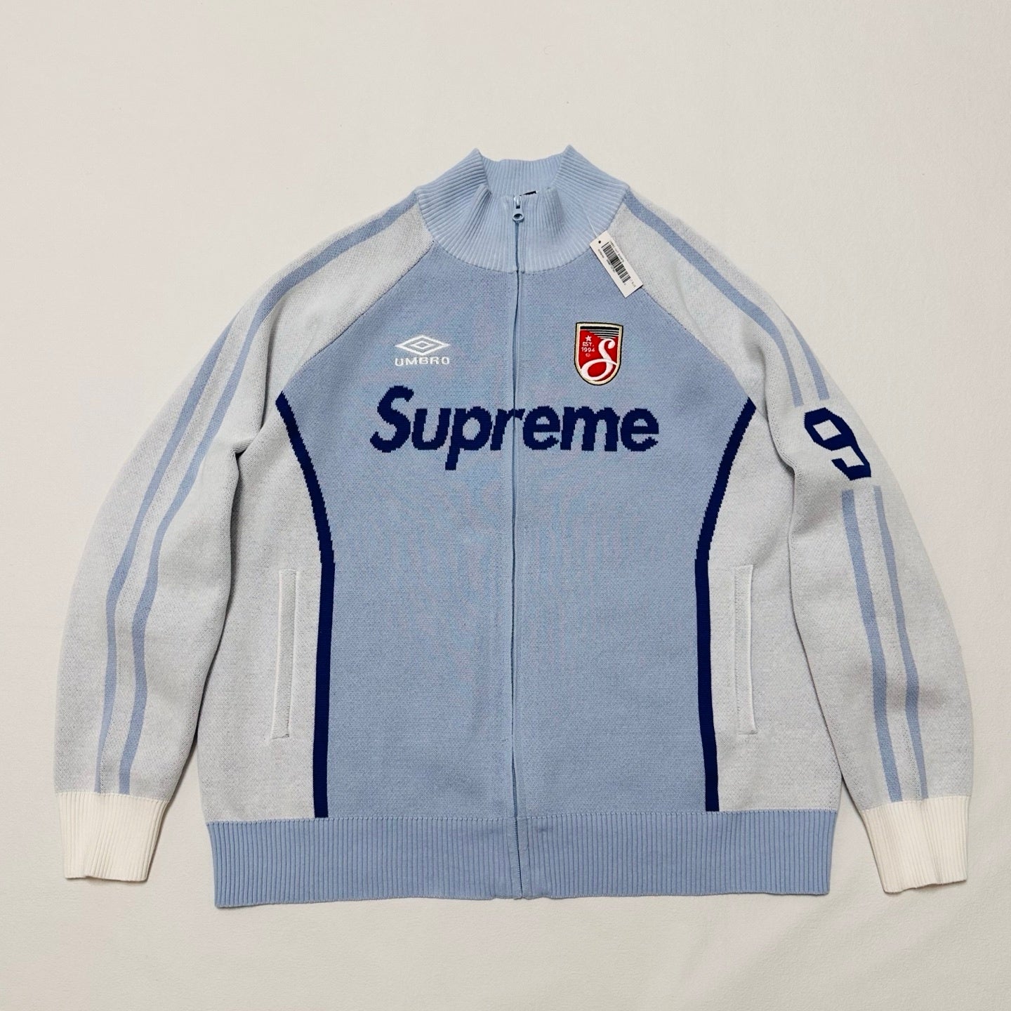 [New] Supreme x Umbro Knit Zip Up Sweater