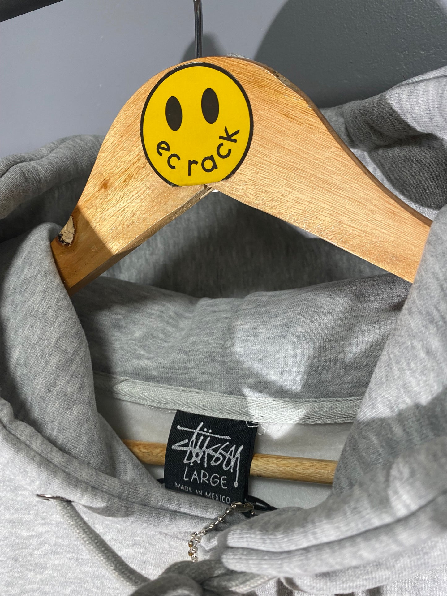 [New] Stussy Logo Hoodie (Gray)