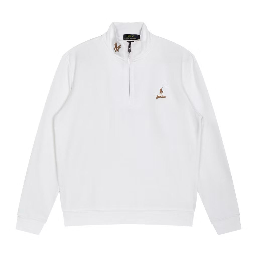 [New] Ralph Lauren x Yankees Quarter Zip Sweater