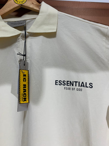 Essentials Fear of God Reflective Polo (Cream)