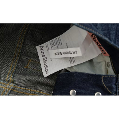 [New] Acne Studios Dark Blue Wide Denim Jeans