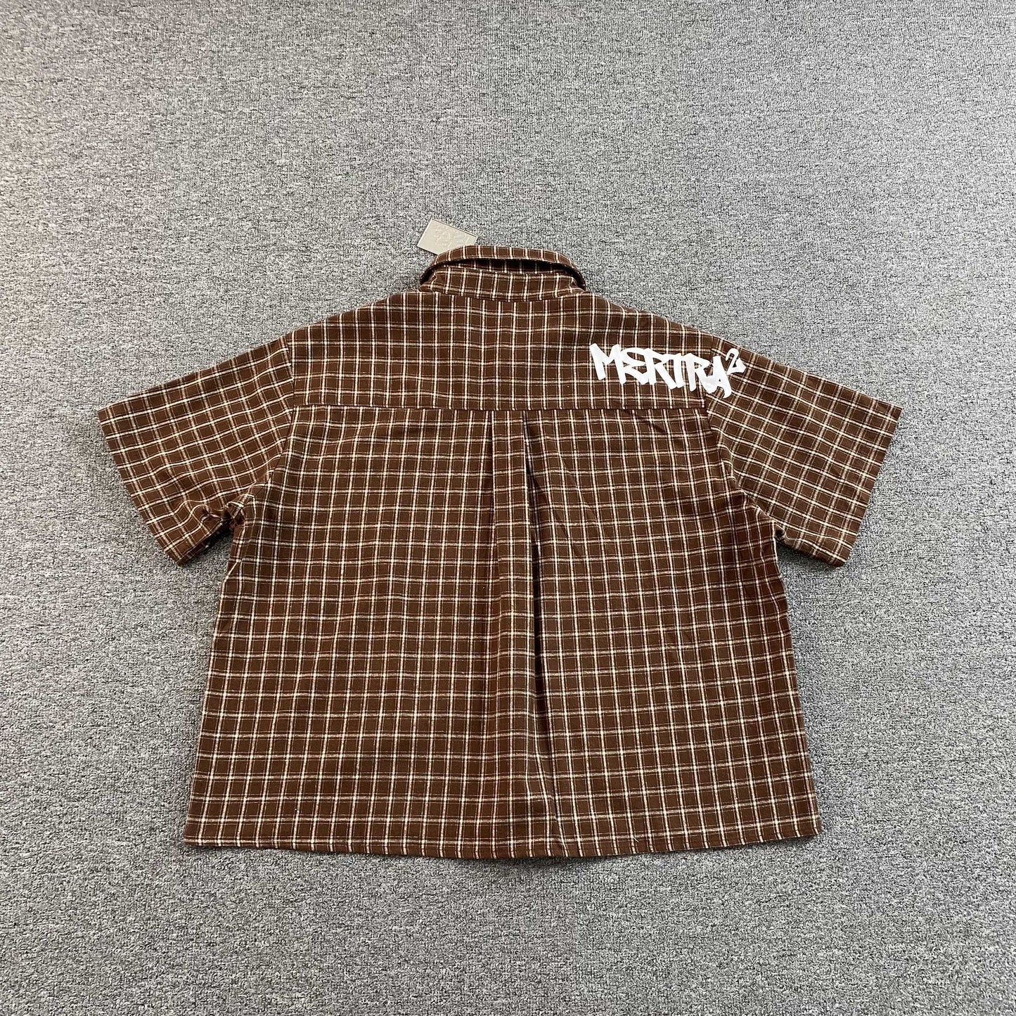 [New] Mertra Checkered Boxy Crop Polo