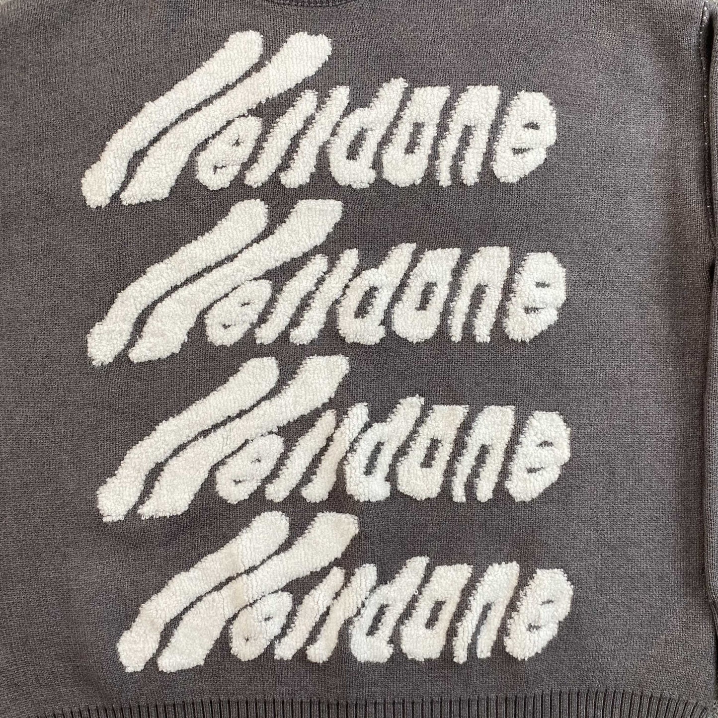 [New] Welldone Logo Knit Sweater
