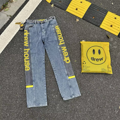 [New] Drew House Vintage Color Block Denim Jeans