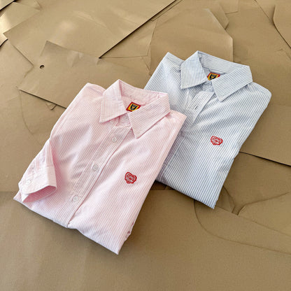 [New] Human Made Pinstripe Buttondown Polo Longsleeve
