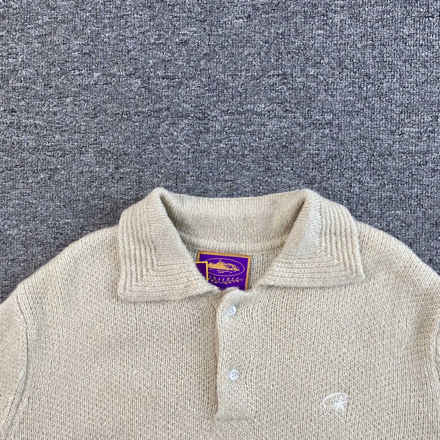 [New] Corteiz Knit Collar Sweater