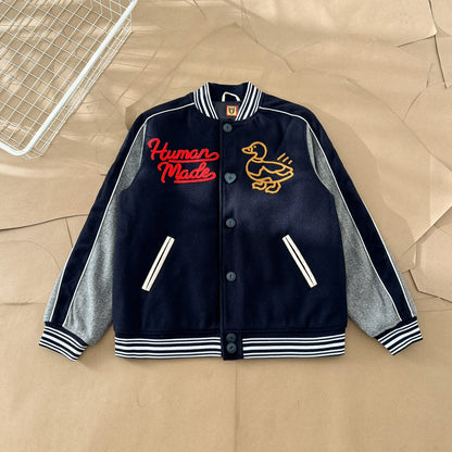 [New] Human Made 'Duck' Wool Varsity Jacket