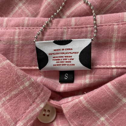 [New] Mertra Checkered Boxy Crop Polo