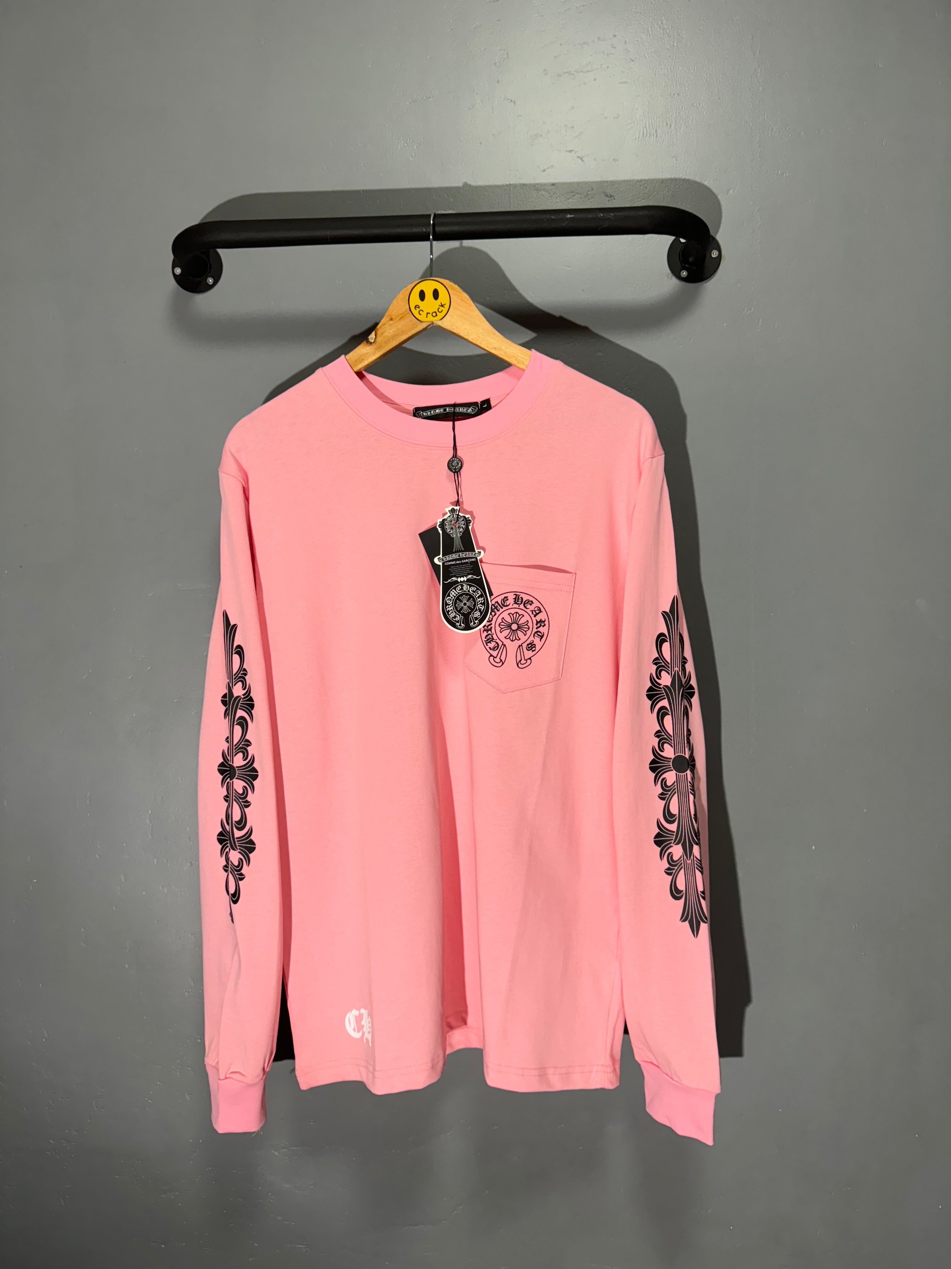 CHROME HEARTS ロンT 香港 New] Chrome Hearts 'Hong Kong' Pocket Longsleeve Tee – EC RACK