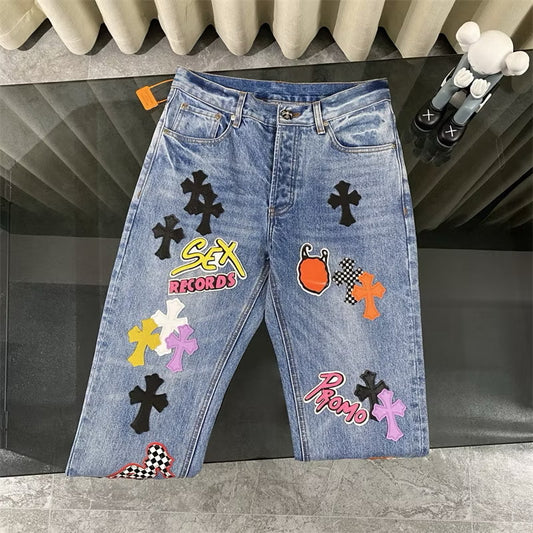 [New] Chrome Hearts 'S*x Record’ Jeans