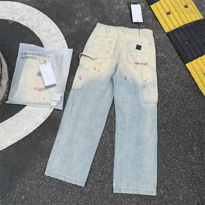 [New] Enfants Riches Deprimes Distressed Carpenter Jeans
