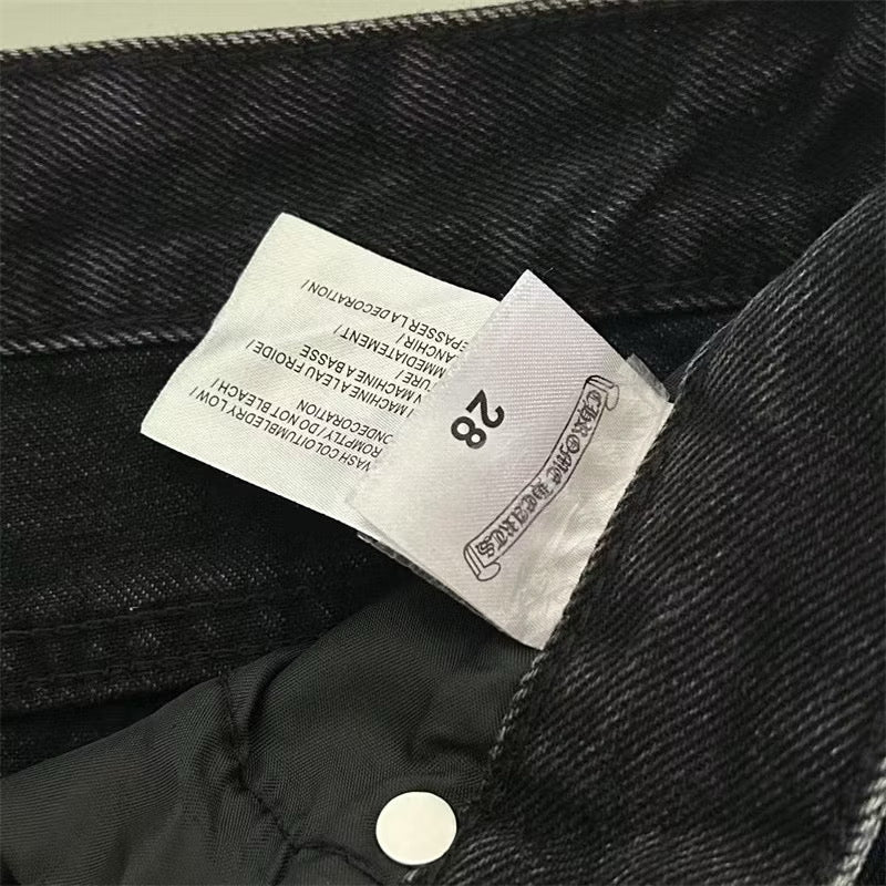 [New] Chrome Hearts Denim Pants (Black)