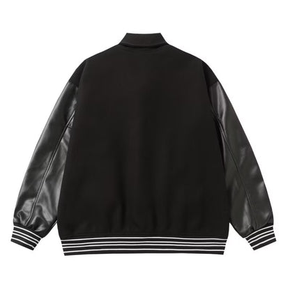 [New] Amiri Varsity Jacket (Black)