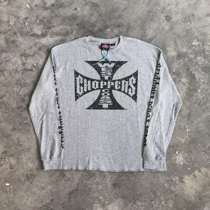 [New] West Coast Choppers Waffle Longsleeve Tee