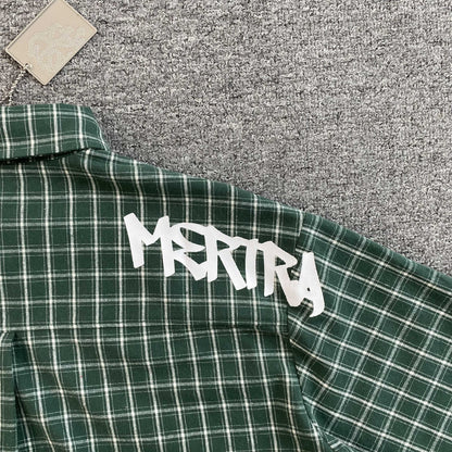 [New] Mertra Checkered Boxy Crop Polo