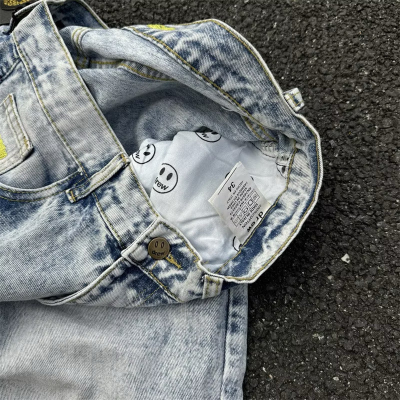 [New] Drew House Patchwork Straight-Leg Jeans