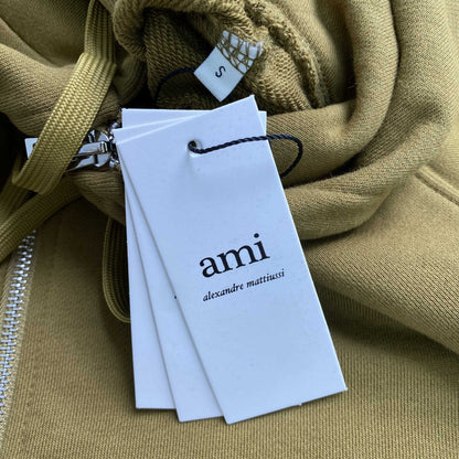 [New] Ami Mini Logo Zip Up Hoodie