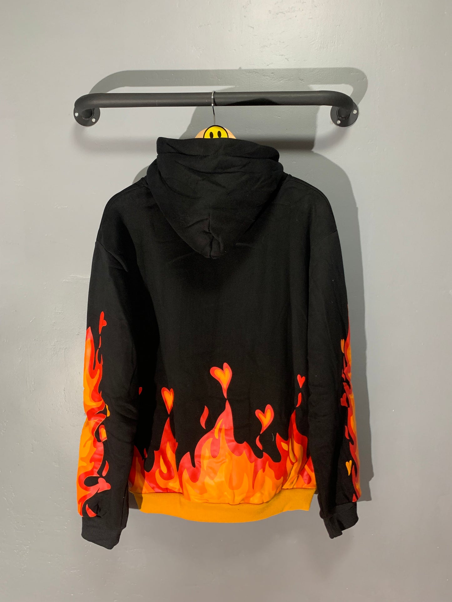 [New] Drew House Flame Hoodie (Black)