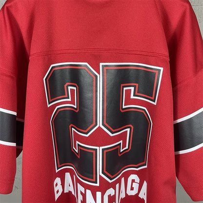 [New] Balenciaga '25' Football Jersey Tee