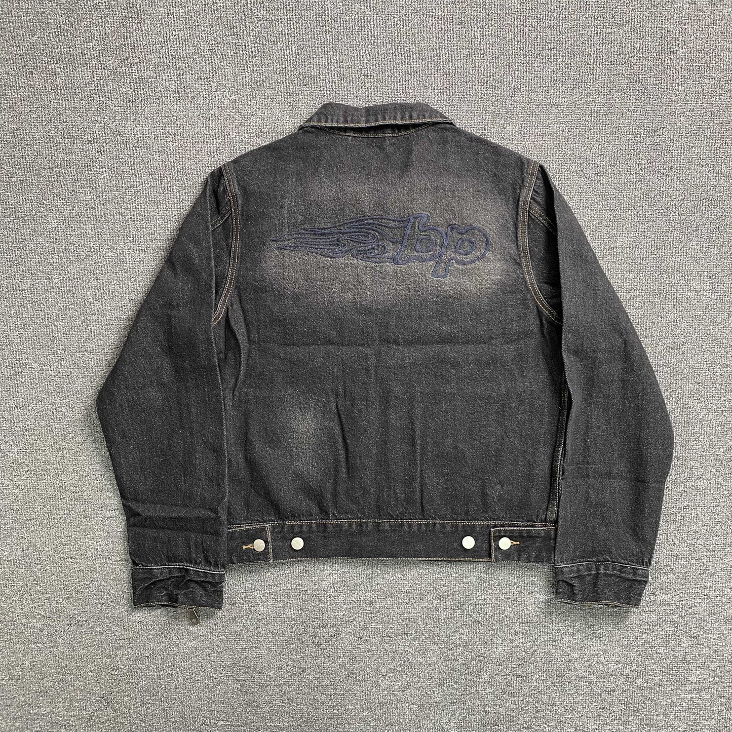 [New] Broken Planet Denim Black Jacket