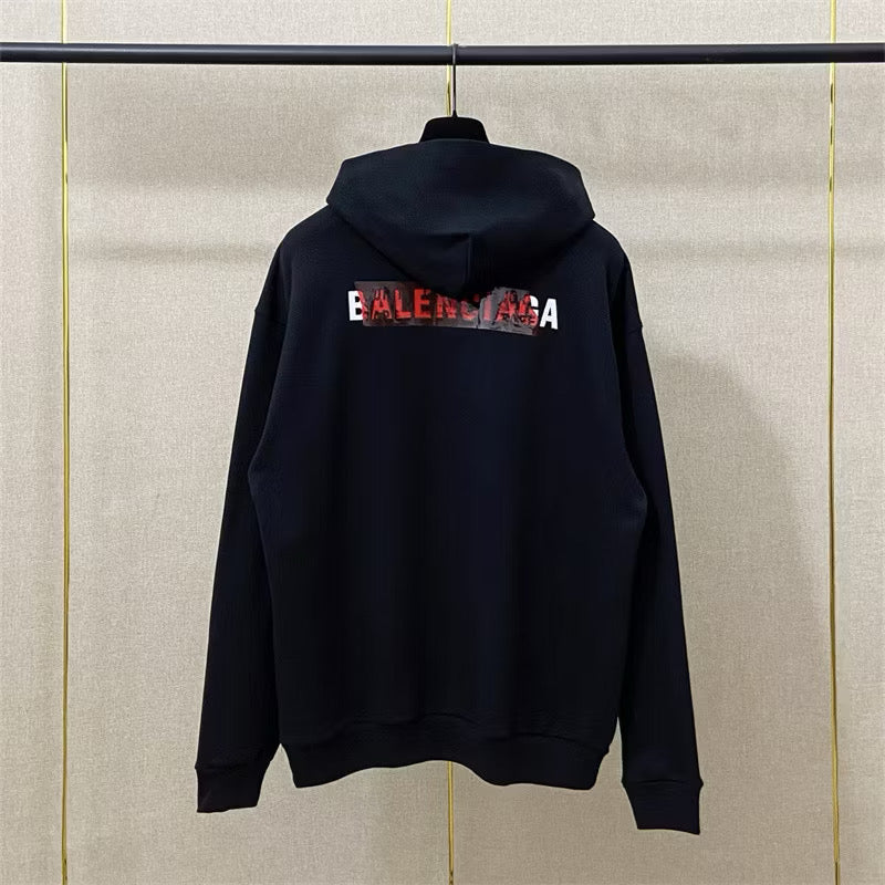 [New] Balenciaga Logo Pullover Hoodie