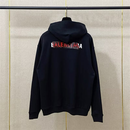 [New] Balenciaga Logo Pullover Hoodie