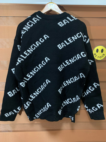 Balenci@ga AOP Knitted Sweatshirt