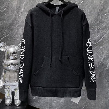 [New] Chrome Hearts Side Logo Knitted Hoodie