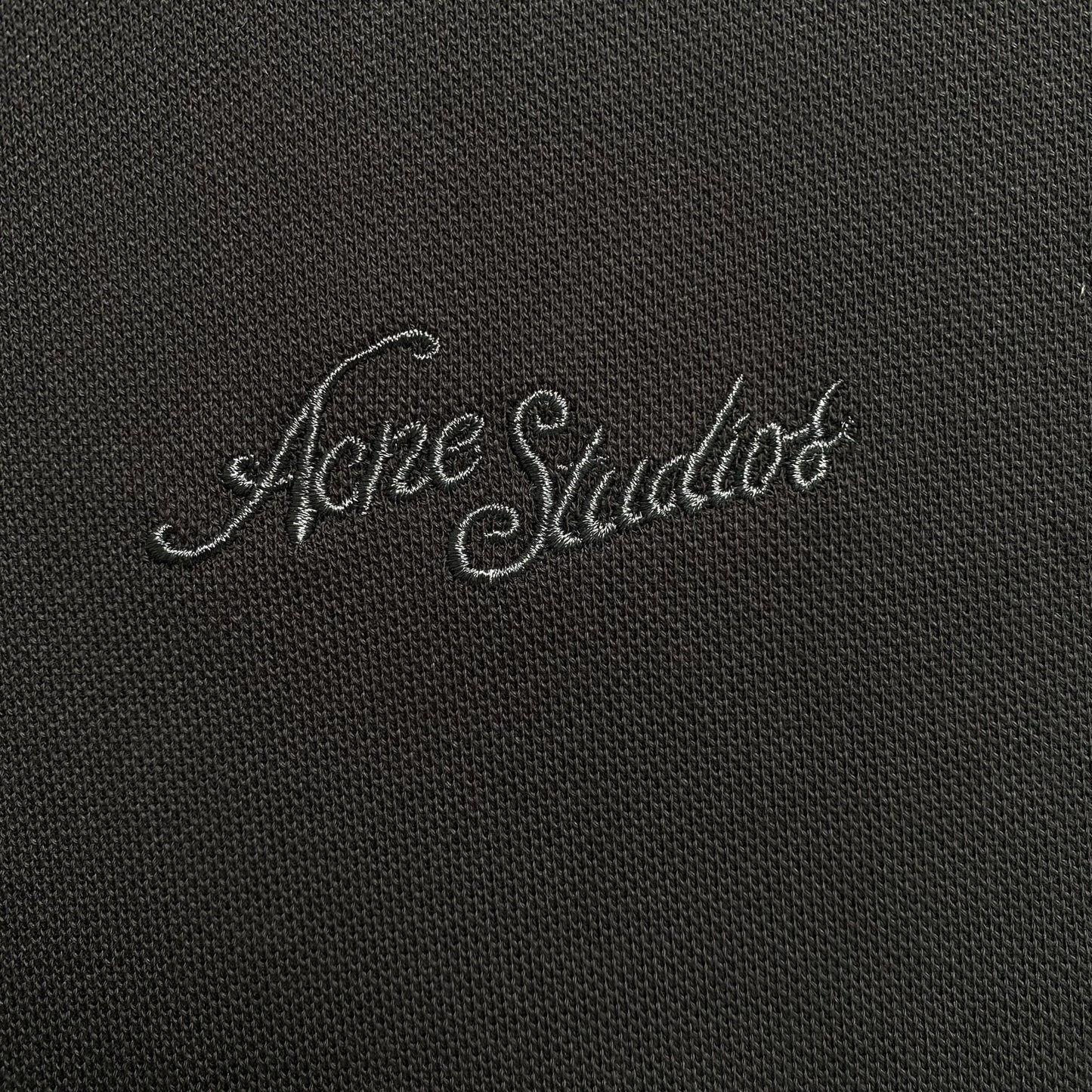 [New] Acne Studios Cursive Embroidered Logo Tee