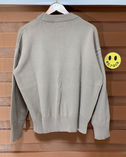 Ami Knitted Sweatshirt (Beige)